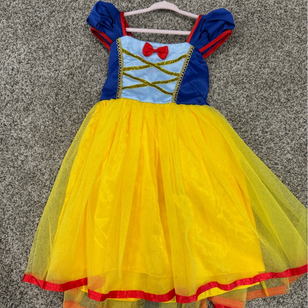 Snow White Kids Princess Costume - Blue and Yellow